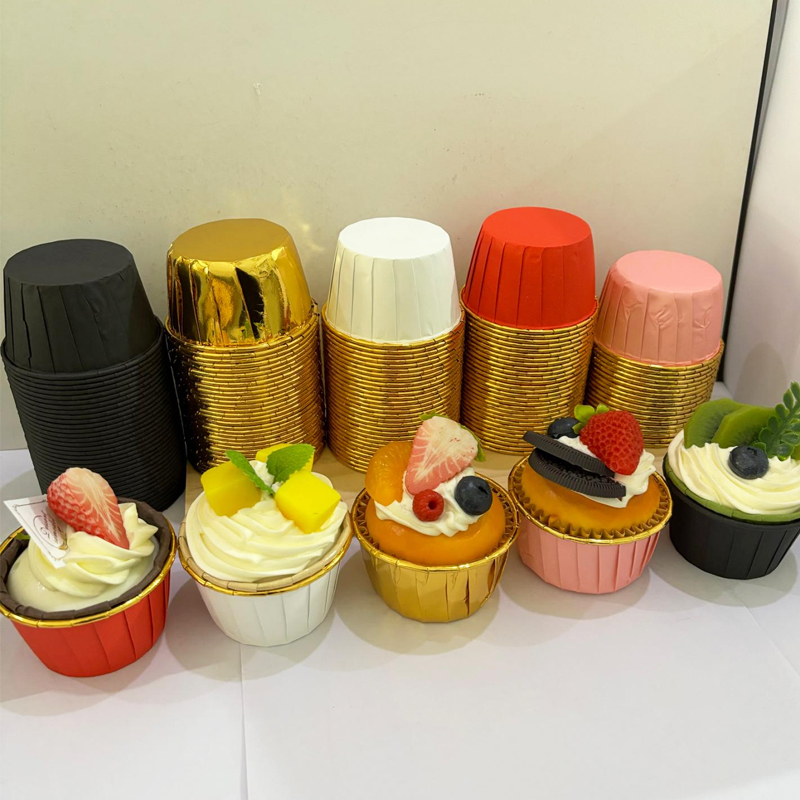 Kitchen Paper For Baking - 25Pcs Rolled Edge Cake Cups, White
