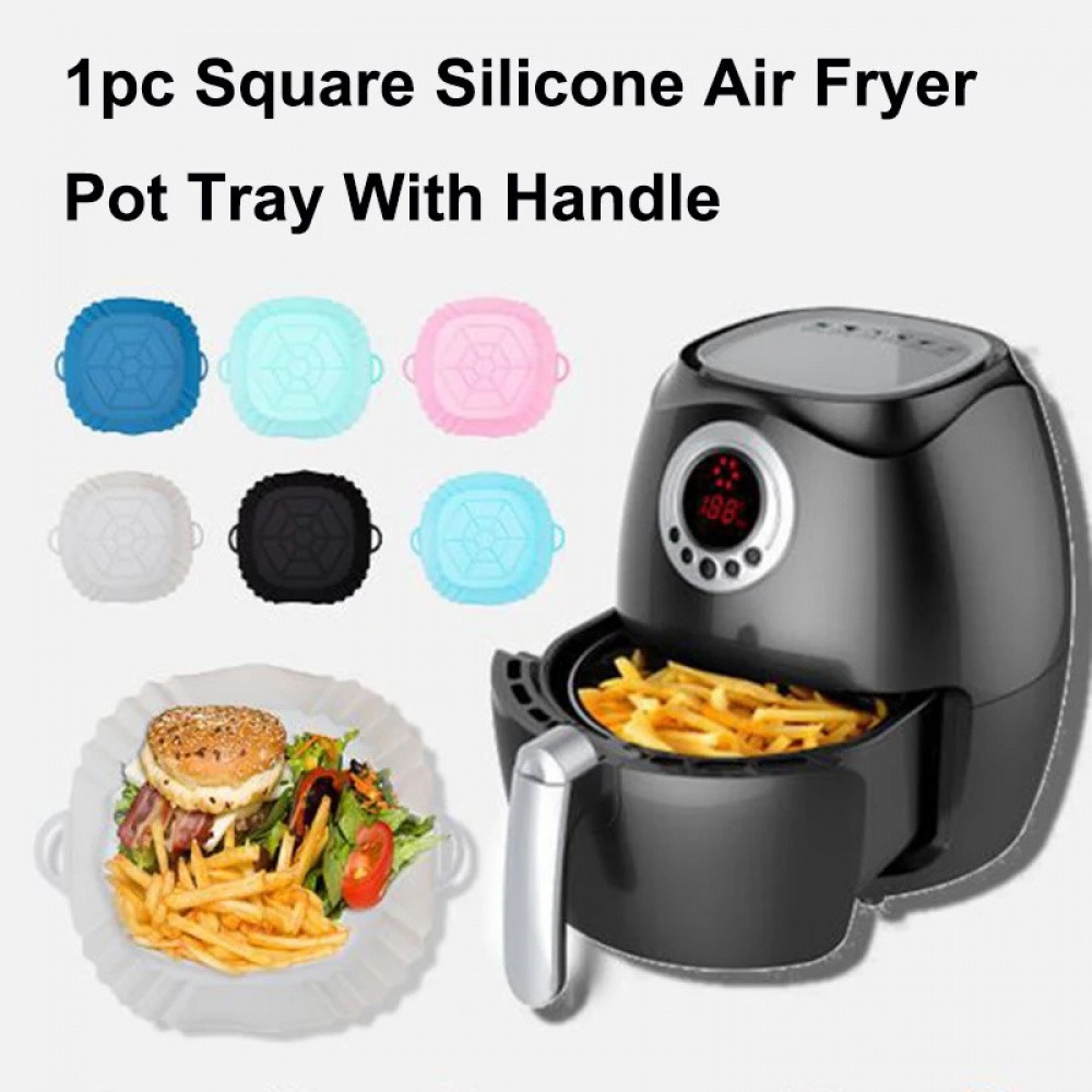Kitchen Baking Pan - 1Pc Silicone Air Fryer Pot Tray
