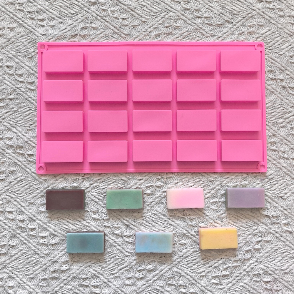 Silicone Cake Mold - 1pc 20 cavity rectangular silicone mold,