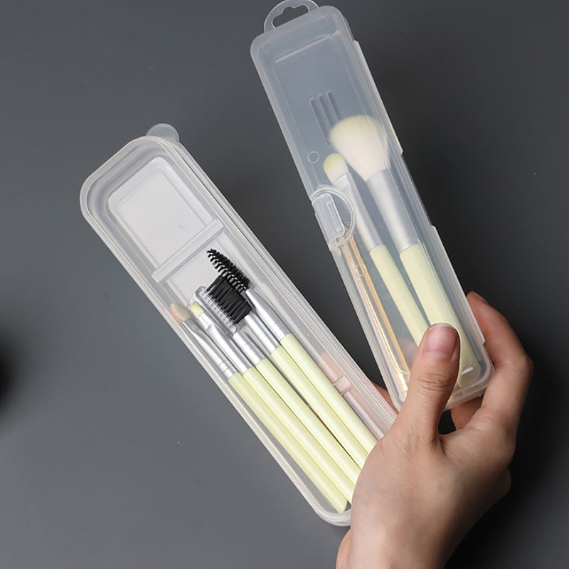 Kitchen Baking Tray Organizer - Portable Transparent Covered Storage Box Makeup