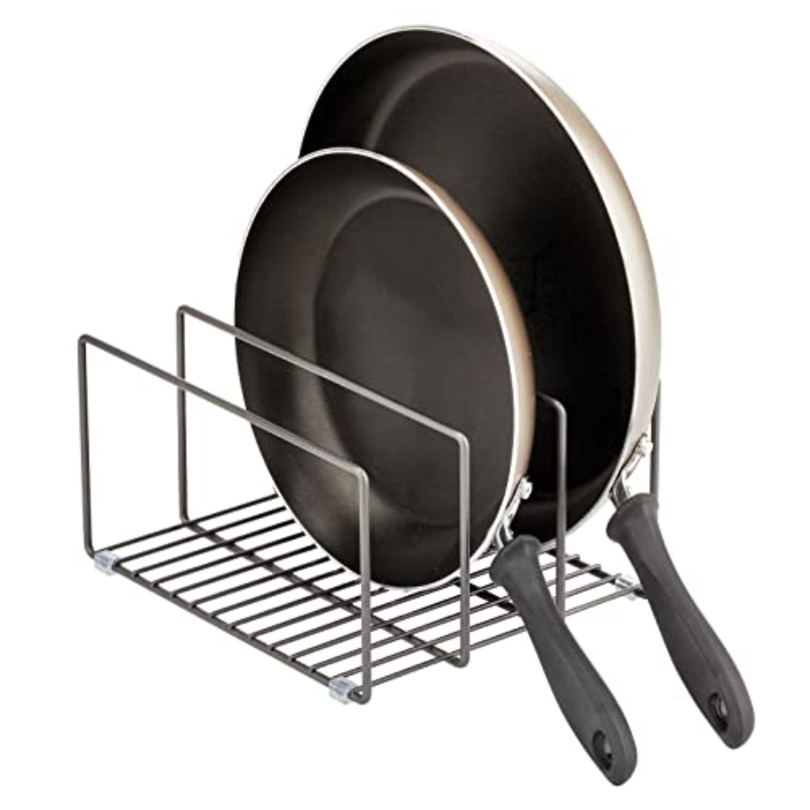 Kitchen Cabinet Baking Organizer - Metal Pan Organizer for Kitchen Cabinet,