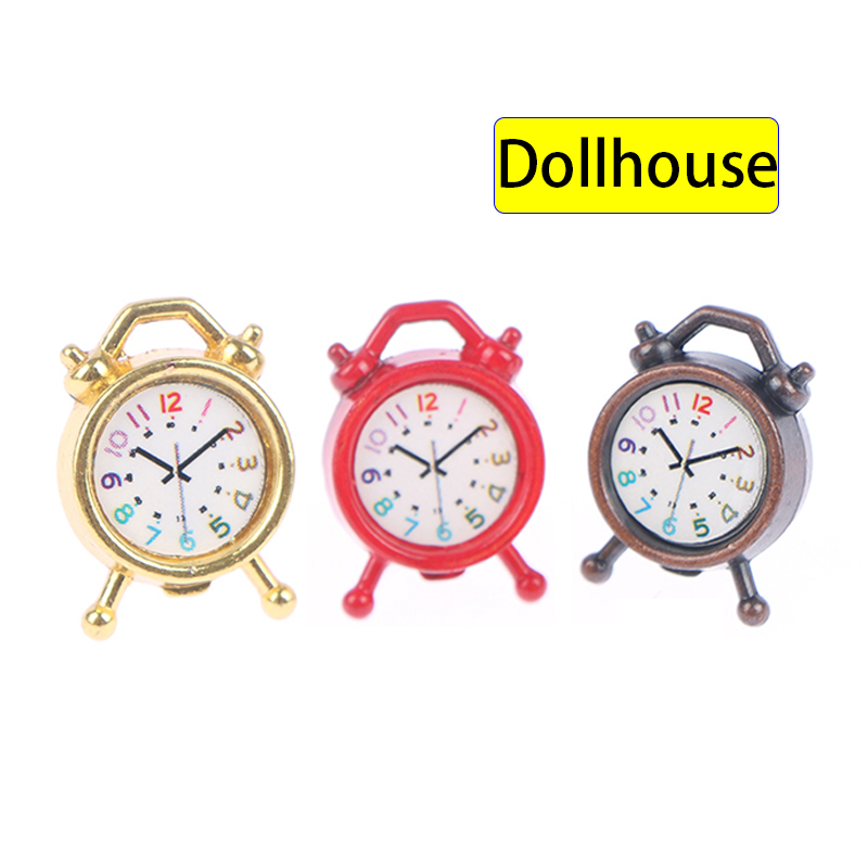 Miniature Baking Kitchen - 1PC 1:12 Scale Alarm Clock Doll