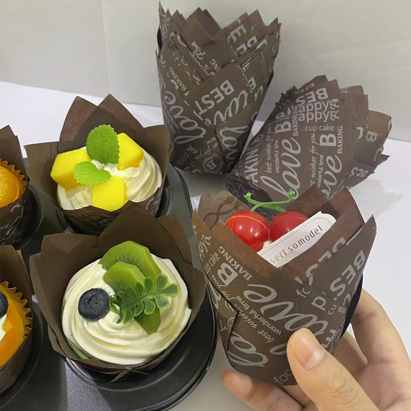 Kitchen Paper For Baking - 50Pcs/100Pcs Coffee-Themed Tulip Cake Paper Cups,