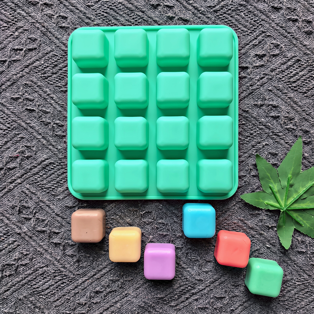 Silicone Cake Mold - 1pc 16 hole square shaped chocolate