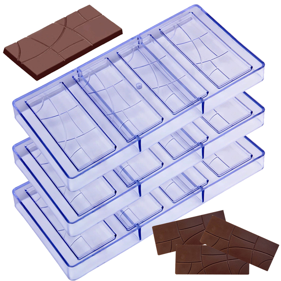 Kitchen Accessories For Baking - 4-Hole Rectangular Grain Styles Transparent Plastic