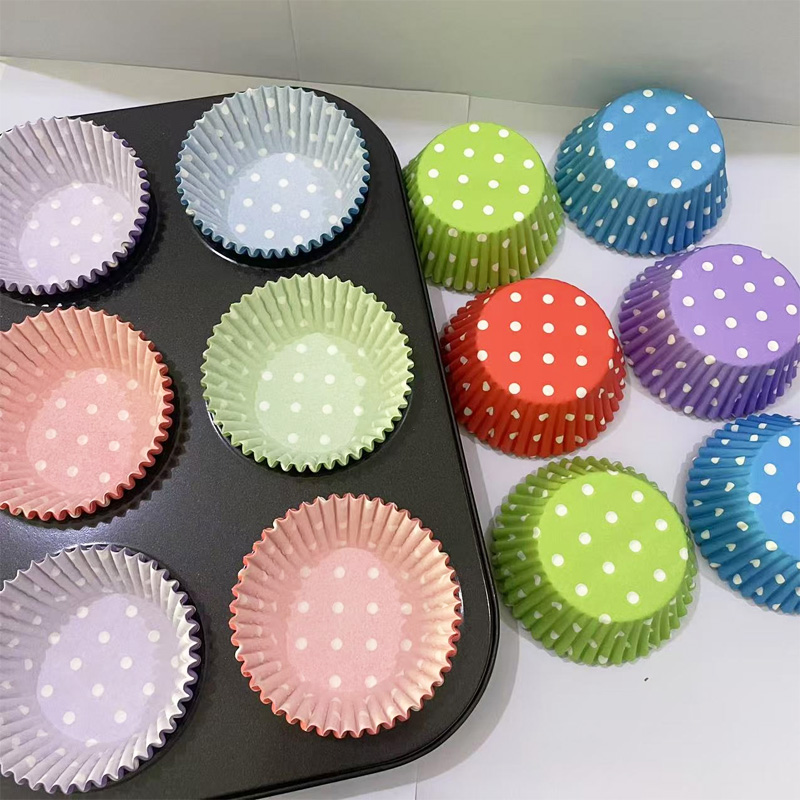 Kitchen Paper For Baking - 100Pcs/200Pcs Polka Dot Cake Paper Cups,