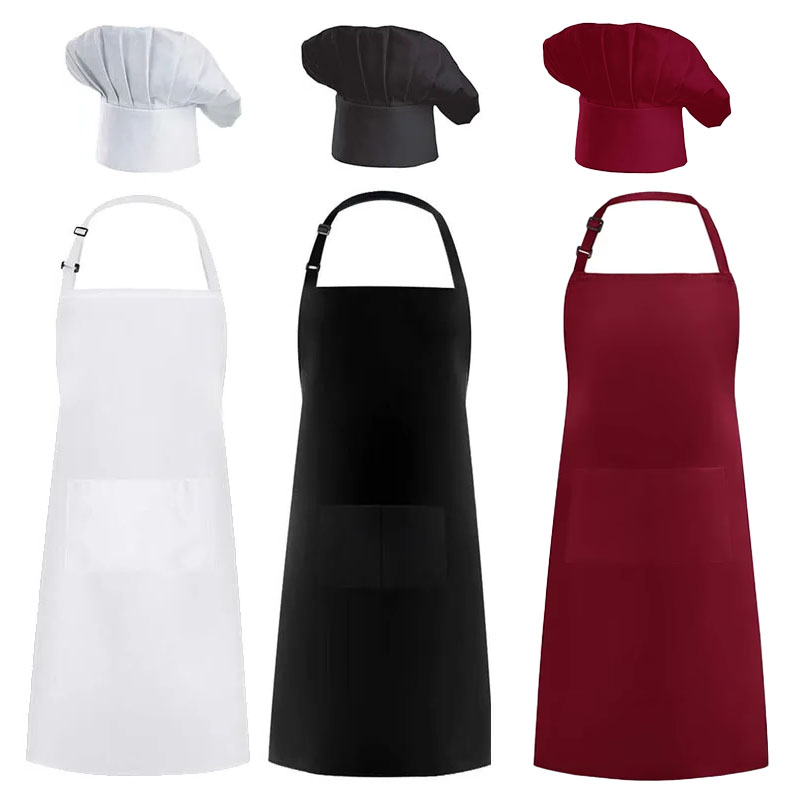 Kitchen Baker - Apron Chef Hat Food Service Kitchen