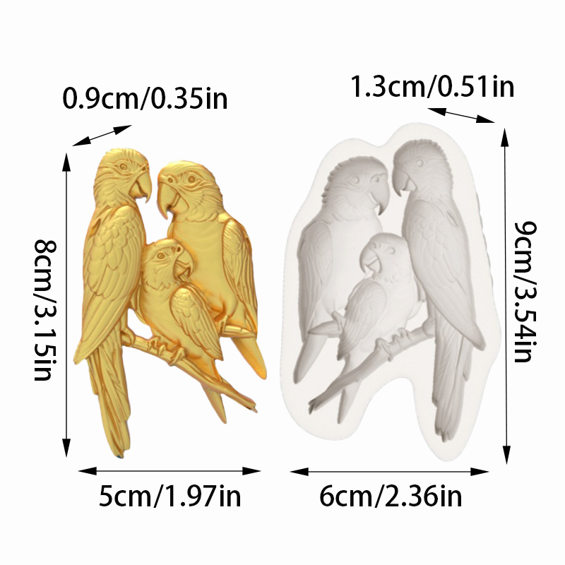 Macaw Family Silicone Baking M - Silicone Cake Mold reseña y precio