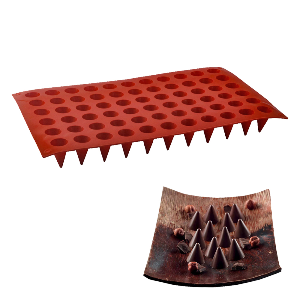 66-Cells Cone Chocolate Baking - Silicone Cake Mold reseña y precio