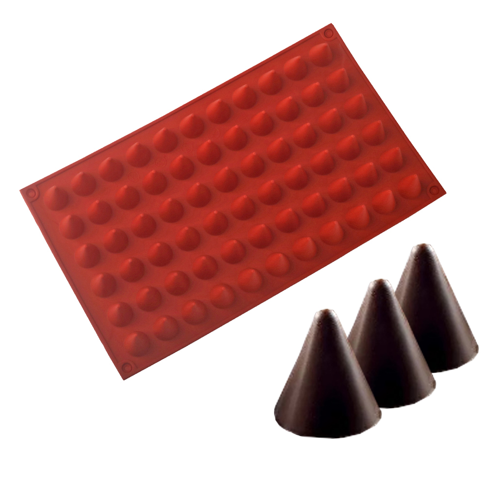 66-Cells Cone Chocolate Baking - Silicone Cake Mold reseña y precio