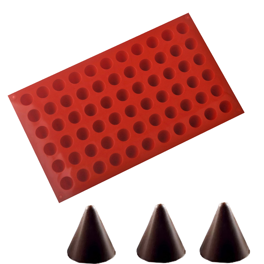 66-Cells Cone Chocolate Baking - Silicone Cake Mold reseña y precio