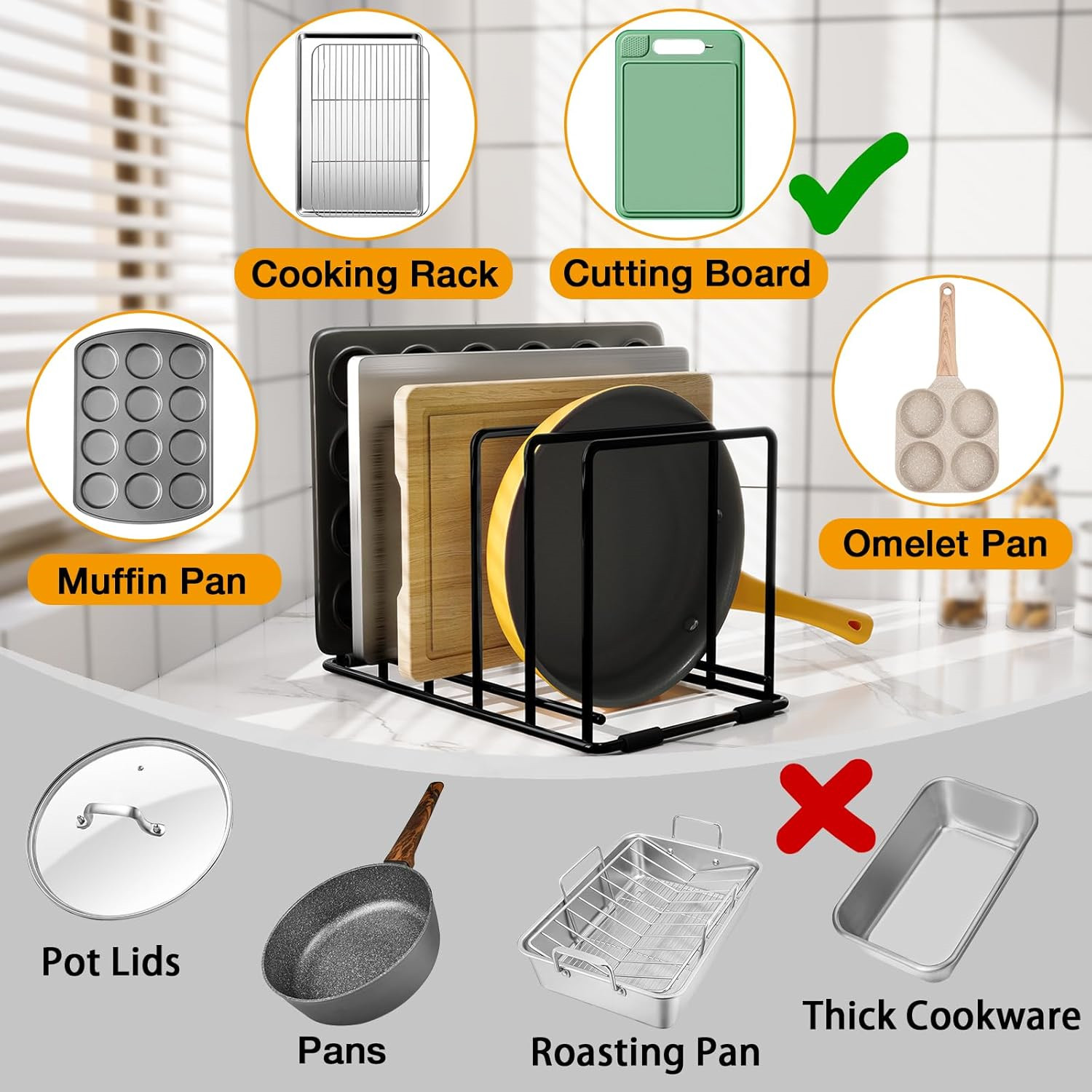 Steel Kitchen Cabinet Organize - Kitchen Cabinet Baking Organizer reseña y precio