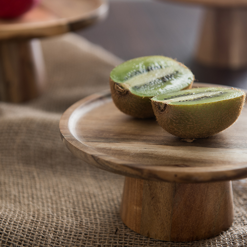 KEMORELA High Stand Wooden Cak - Cake Board Round reseña y precio