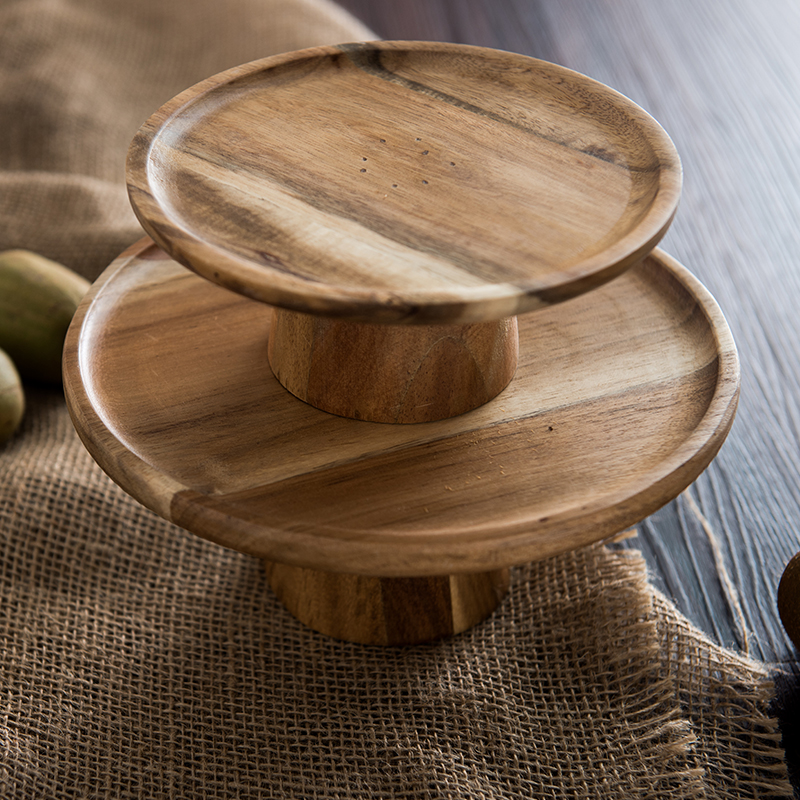 KEMORELA High Stand Wooden Cak - Cake Board Round reseña y precio