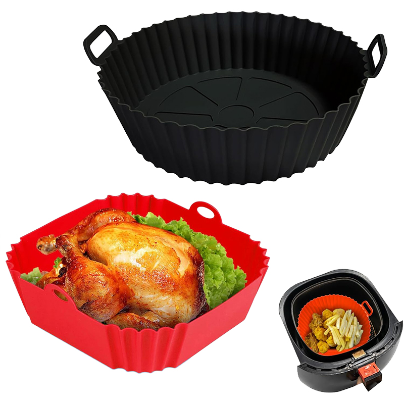 Air Fryer Silicone Liners Pot  - Kitchen Baking Pan reseña y precio