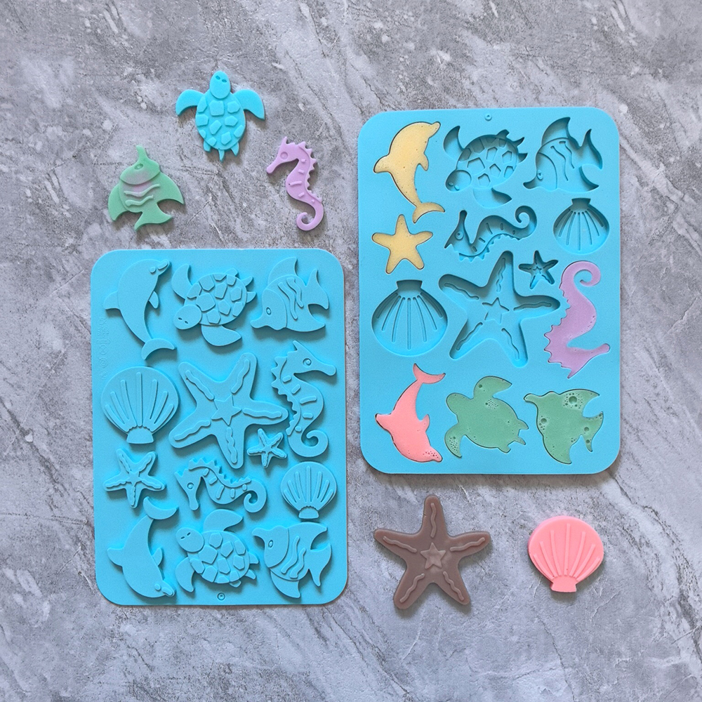 1pc Marine creature shaped cho - Silicone Cake Mold reseña y precio