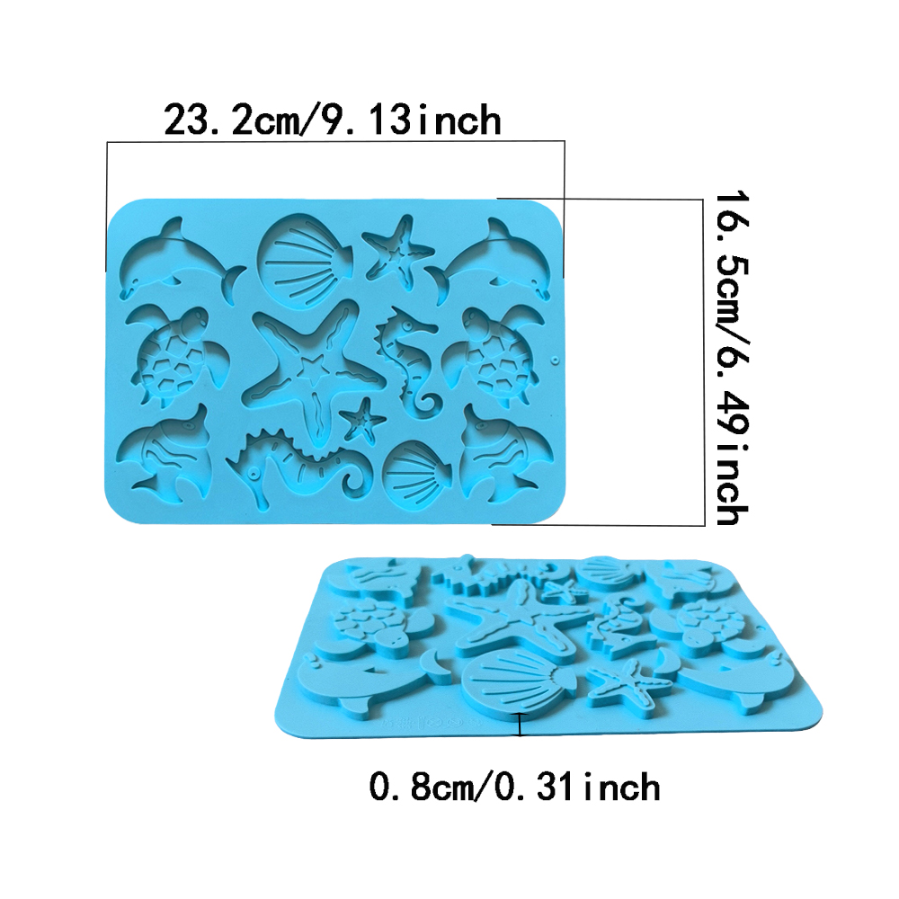 1pc Marine creature shaped cho - Silicone Cake Mold reseña y precio