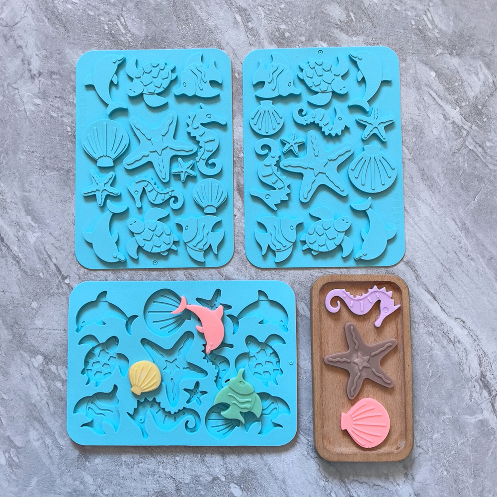 1pc Marine creature shaped cho - Silicone Cake Mold reseña y precio