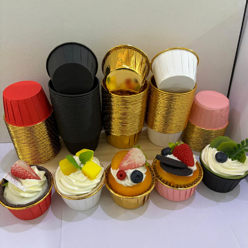 25Pcs Rolled Edge Cake Cups, W - Kitchen Paper For Baking reseña y precio
