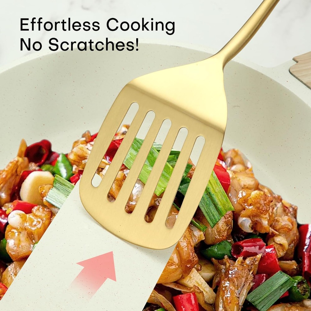 6pcs Stainless Steel Cooking S - Offset Spatula Set reseña y precio