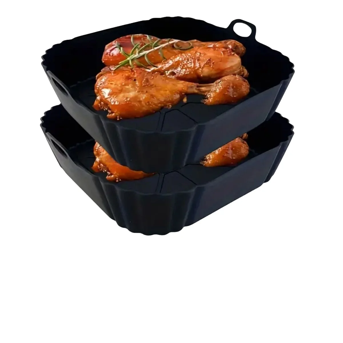 1Pc Silicone Air Fryer Pot Tra - Kitchen Baking Pan reseña y precio