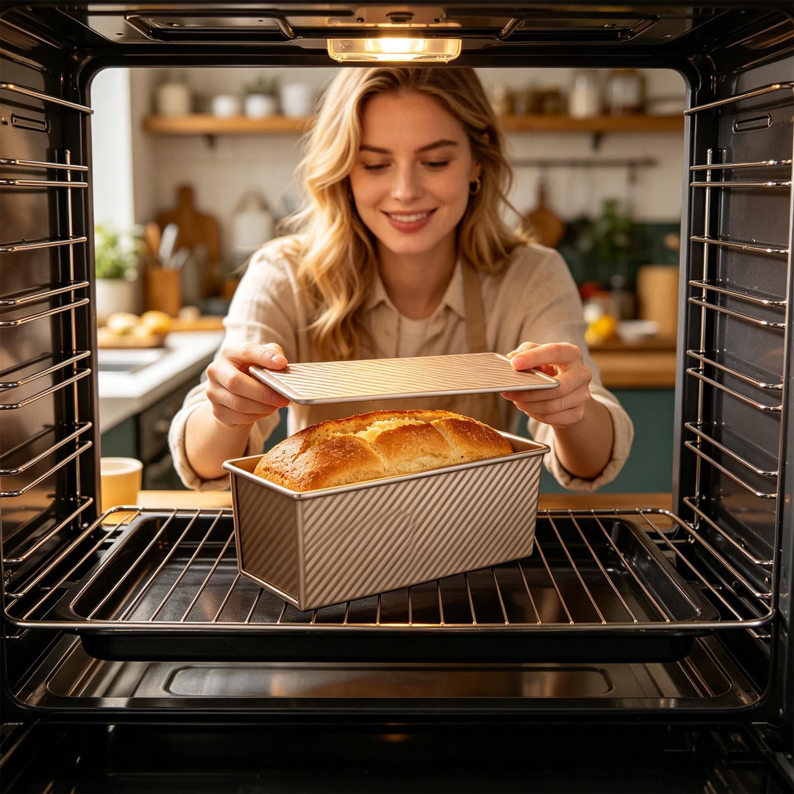 Bread Baking Pan Corrugated Ca - Kitchen Baking Pan reseña y precio