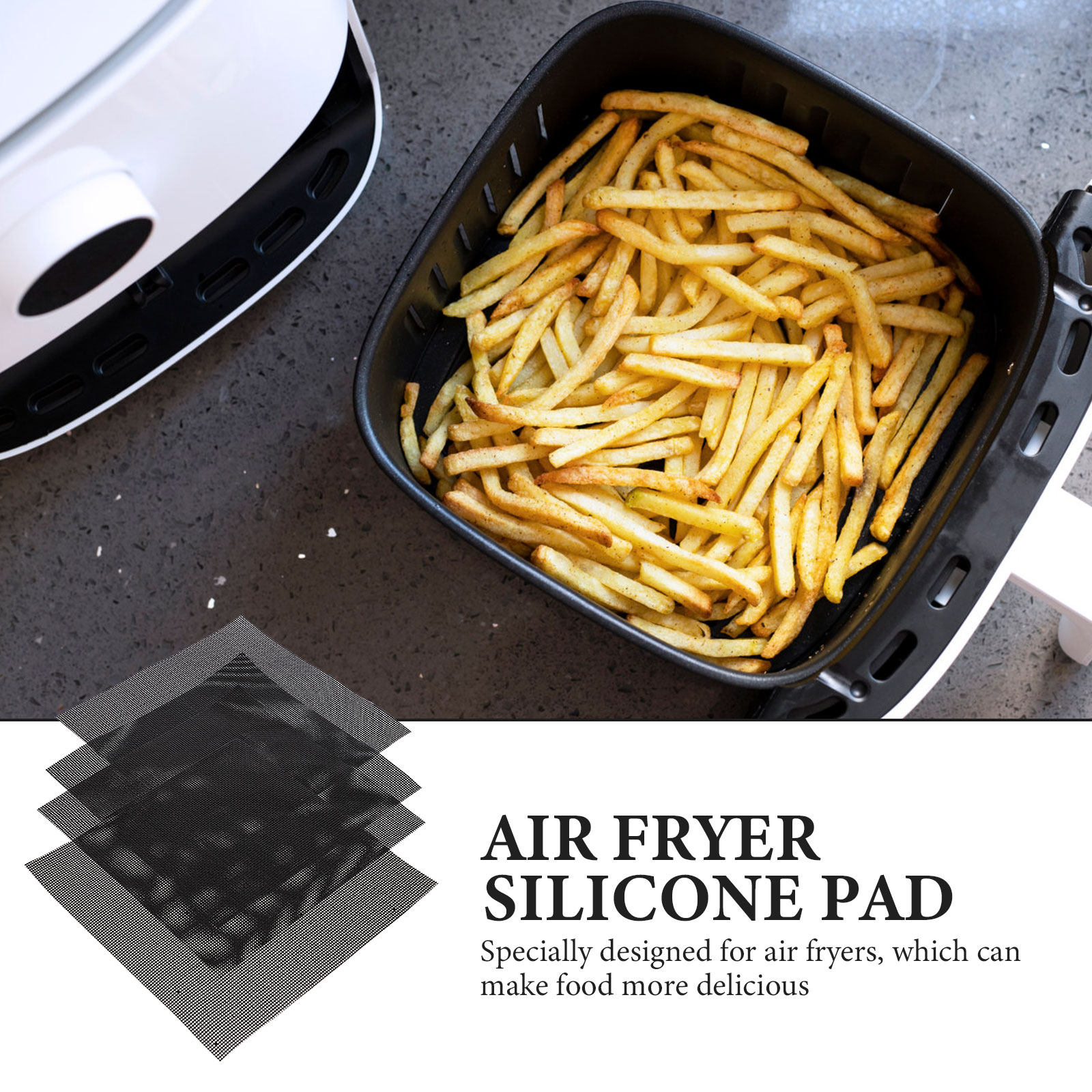 4Pcs Air Fryer Pads Non Stick  - Kitchen Accessories For Baking reseña y precio