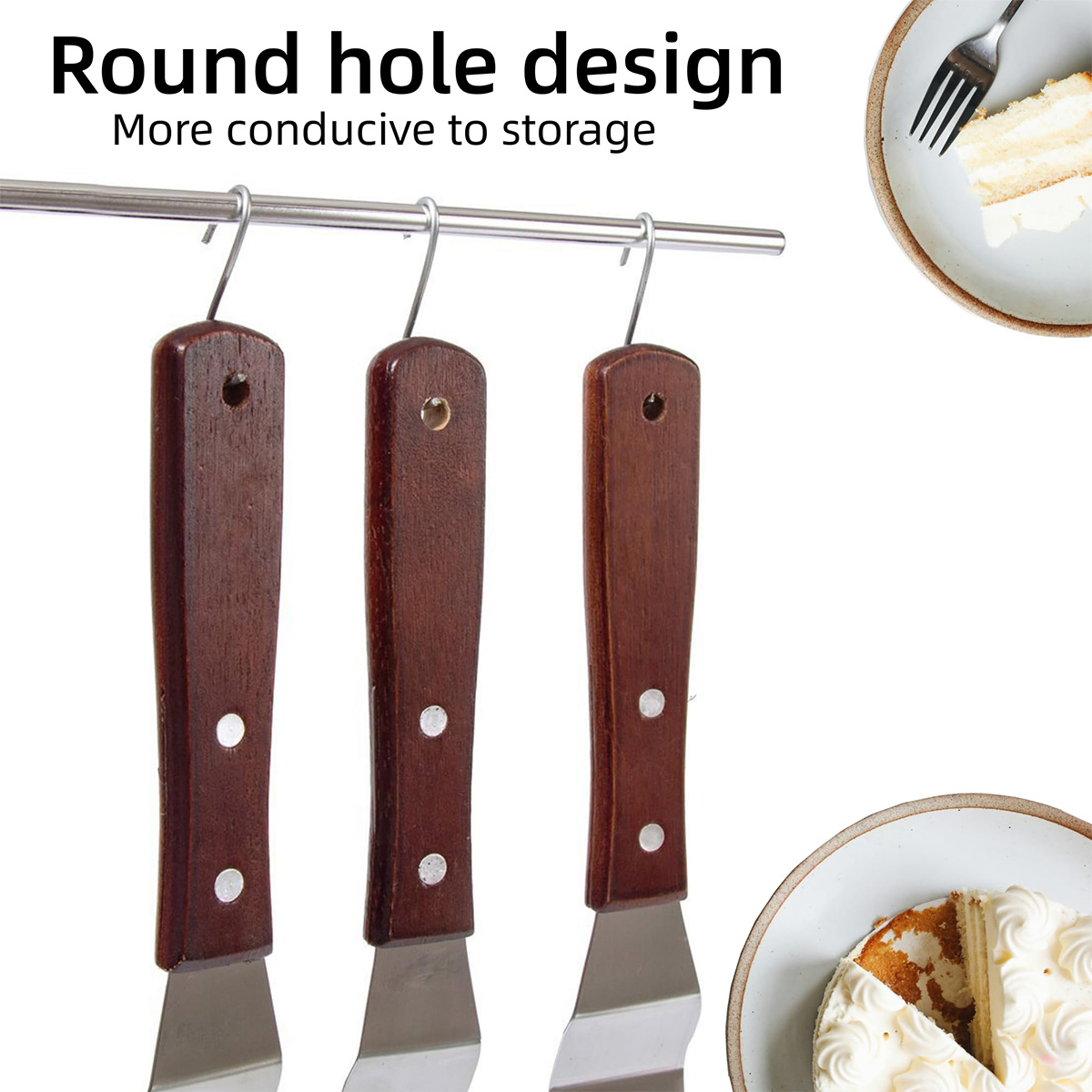 4 Pcs Icing Spatula, 4/6/8/10  - Offset Spatula Set reseña y precio