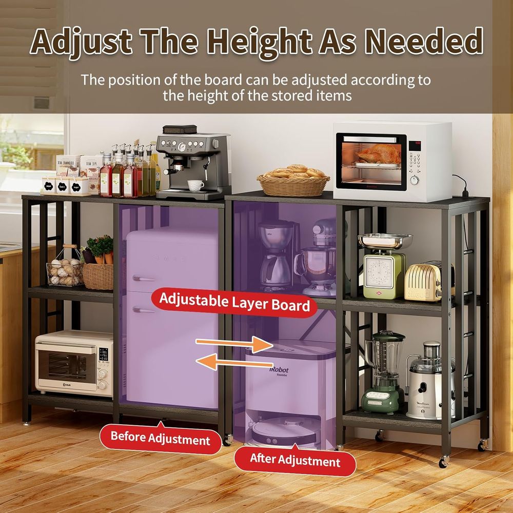 Adjustable Kitchen Bakers Rack - Kitchen Baker reseña y precio