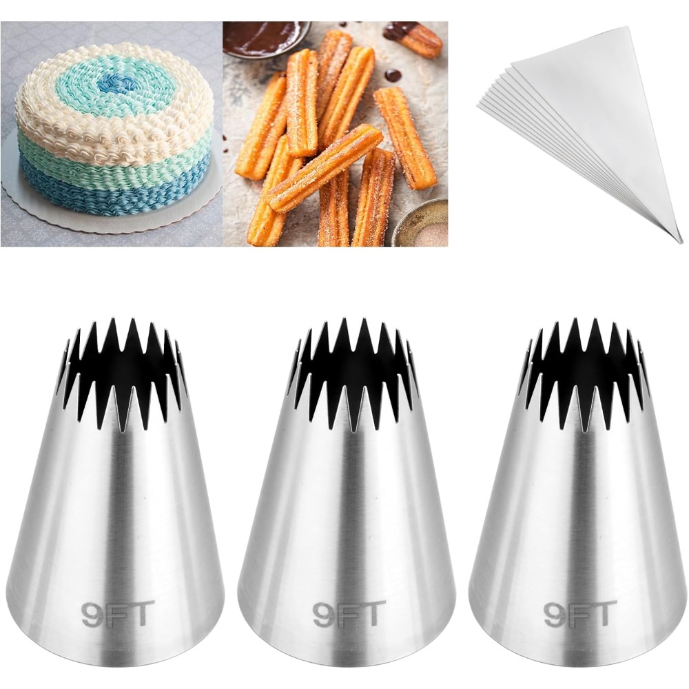 3Pcs Piping Bags and Tips Set, - Kitchen And Baking Equipment reseña y precio
