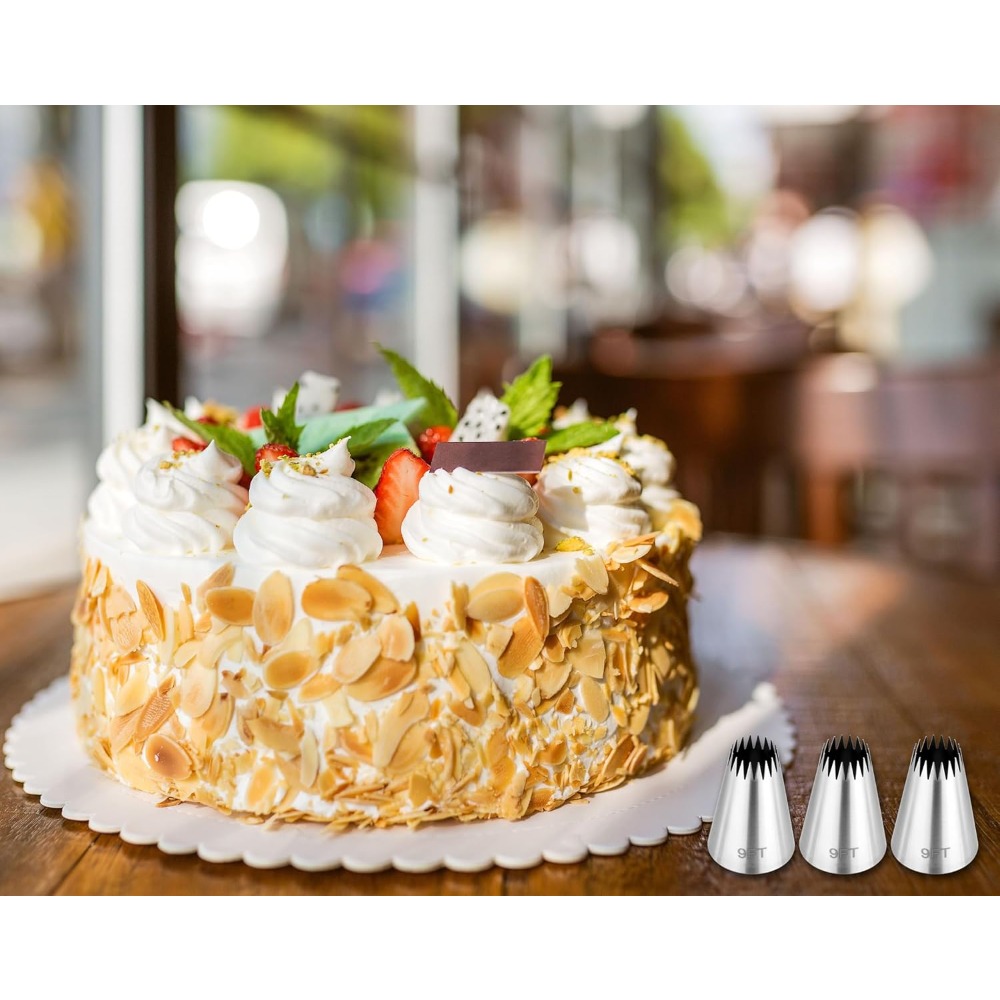 3Pcs Piping Bags and Tips Set, - Kitchen And Baking Equipment reseña y precio