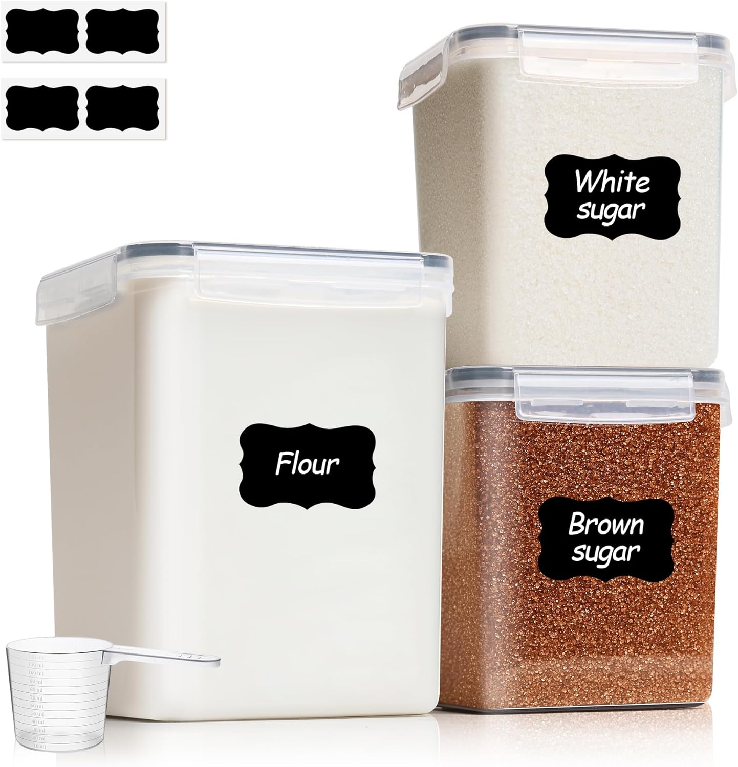 Airtight Food Storage Containe - Kitchen Baking Canisters reseña y precio