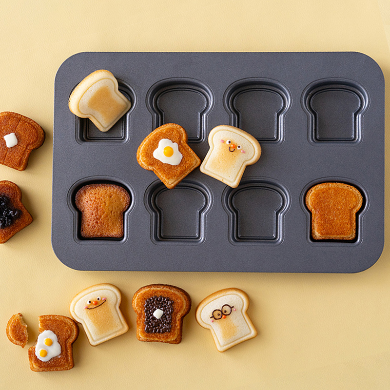 8 Cavity Toast Bread Pattern C - Kitchen Baking Pan reseña y precio