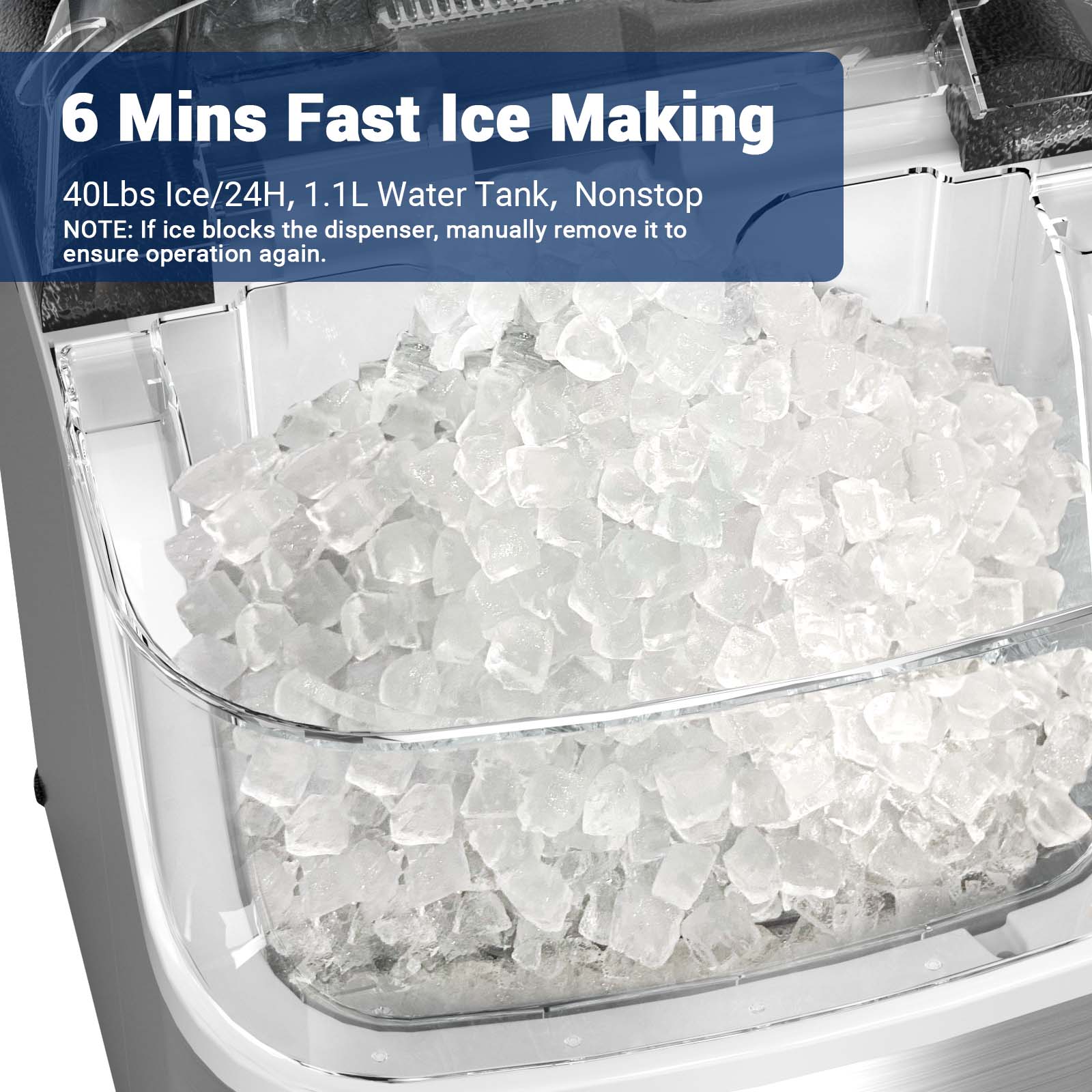 Nugget ice Maker countertop, S - Miniature Baking Kitchen reseña y precio