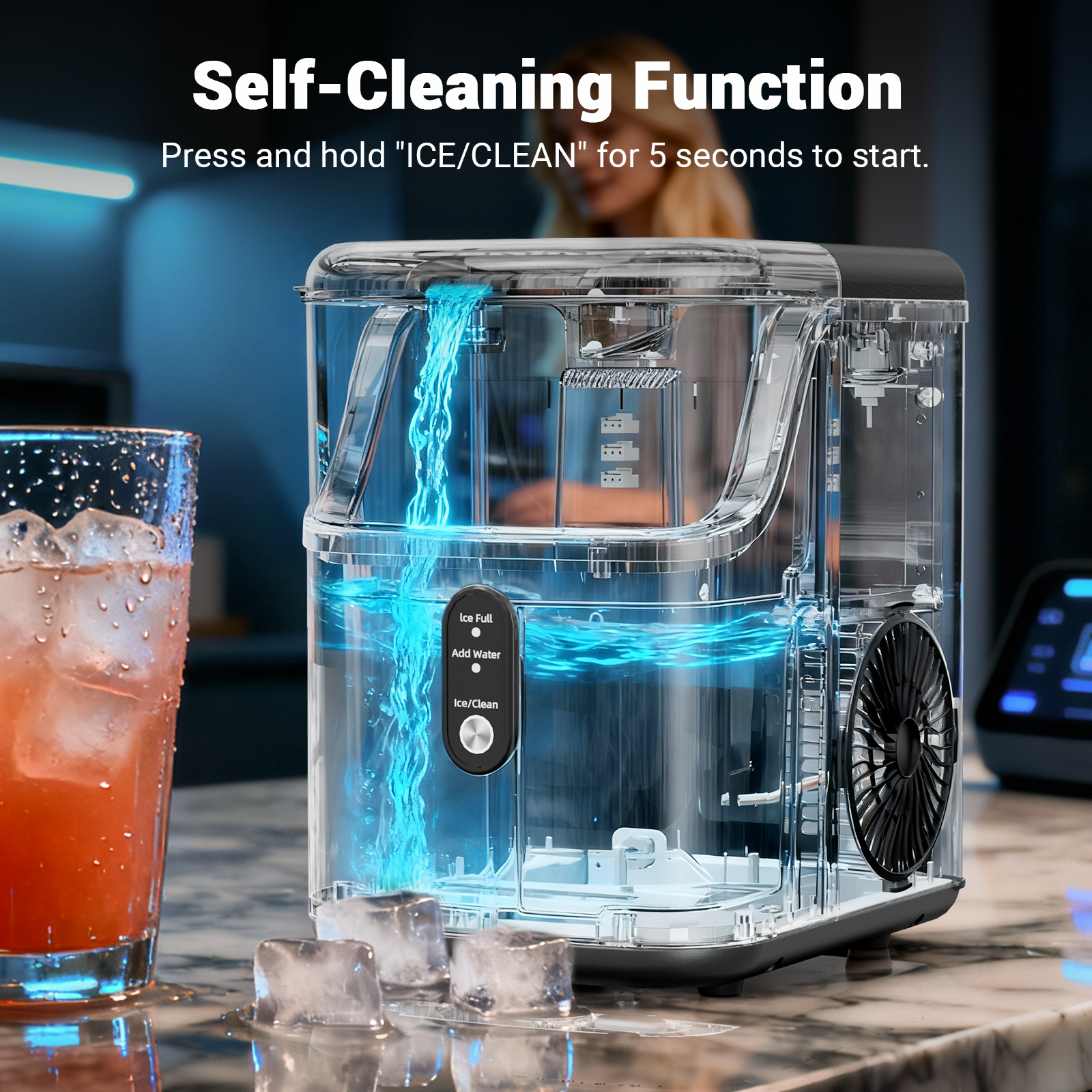 Nugget ice Maker countertop, S - Miniature Baking Kitchen reseña y precio