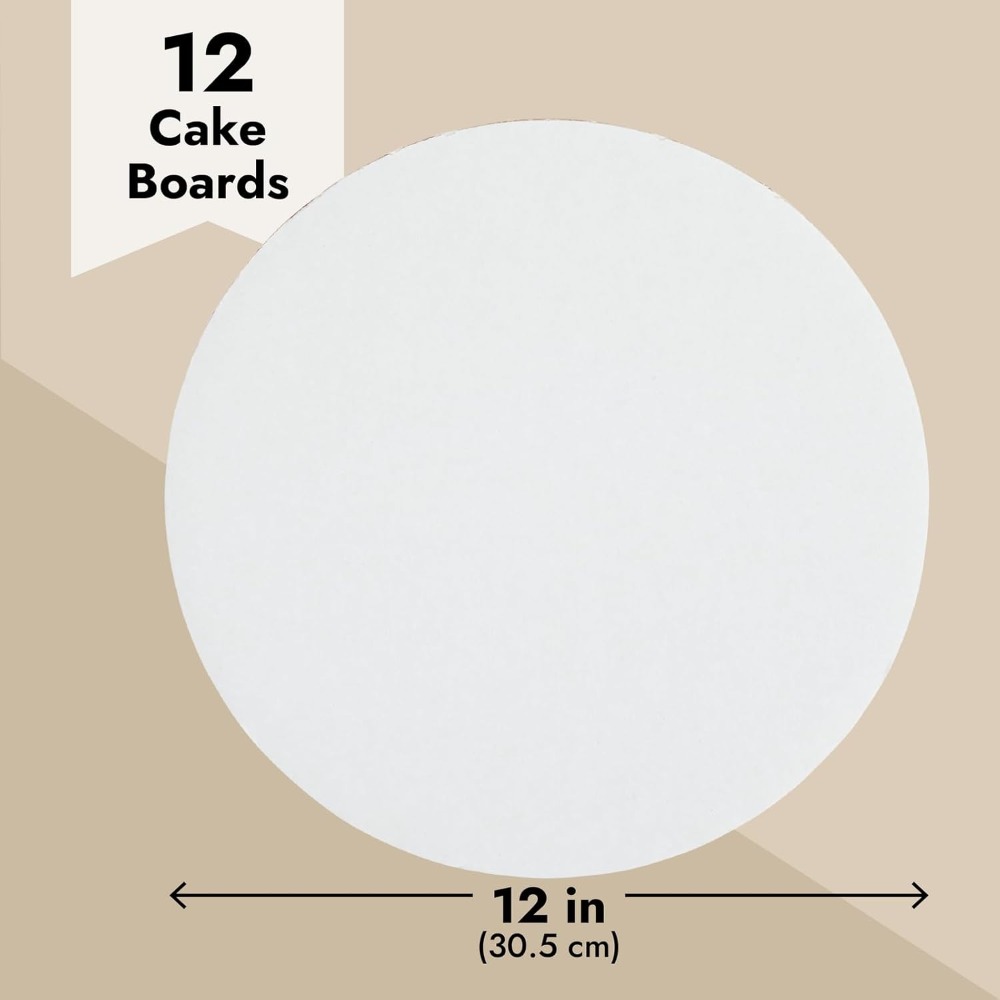 12-Pack 12-Inch Round Cake Boa - Cake Board Round reseña y precio