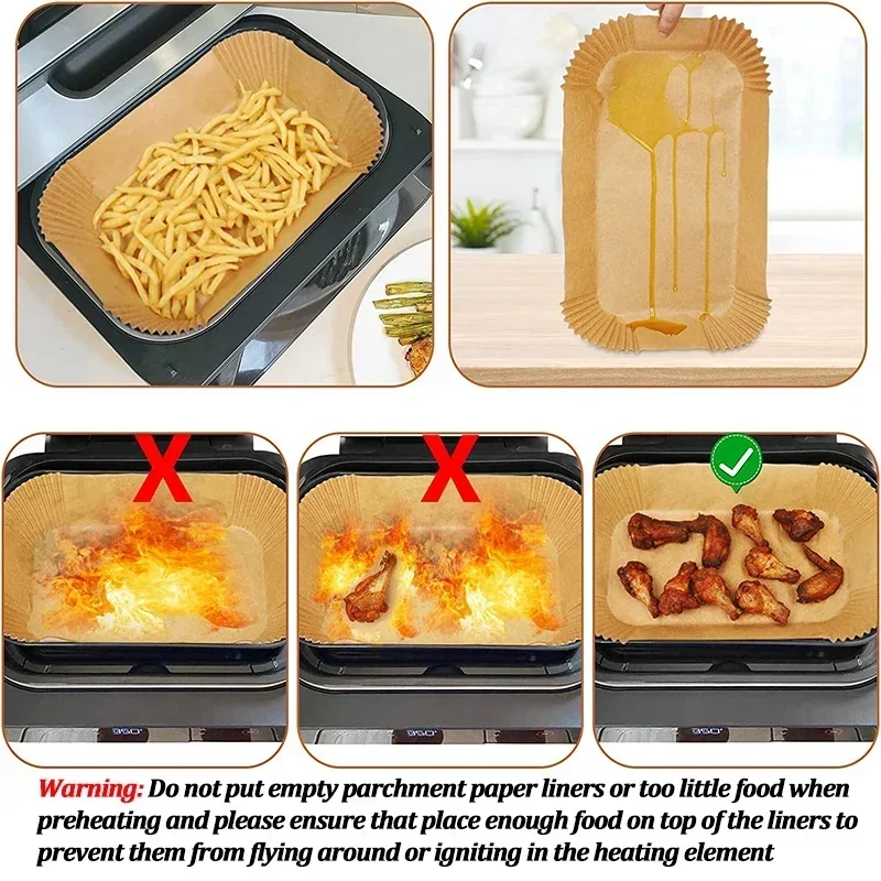 Disposable Air Fryer Paper Non - Kitchen Paper For Baking reseña y precio
