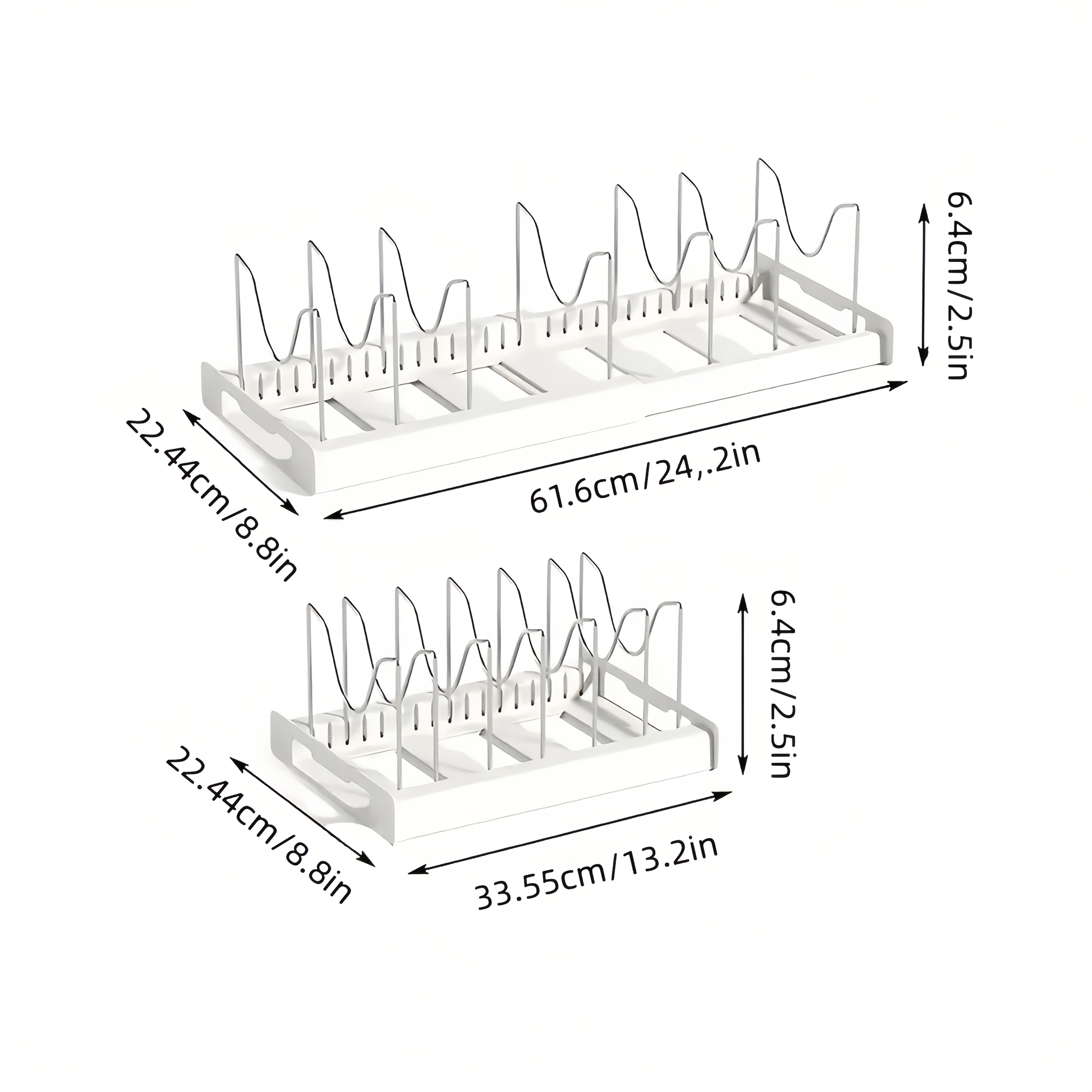Cookware Organizer Rack, Expan - Kitchen Cabinet Baking Organizer reseña y precio