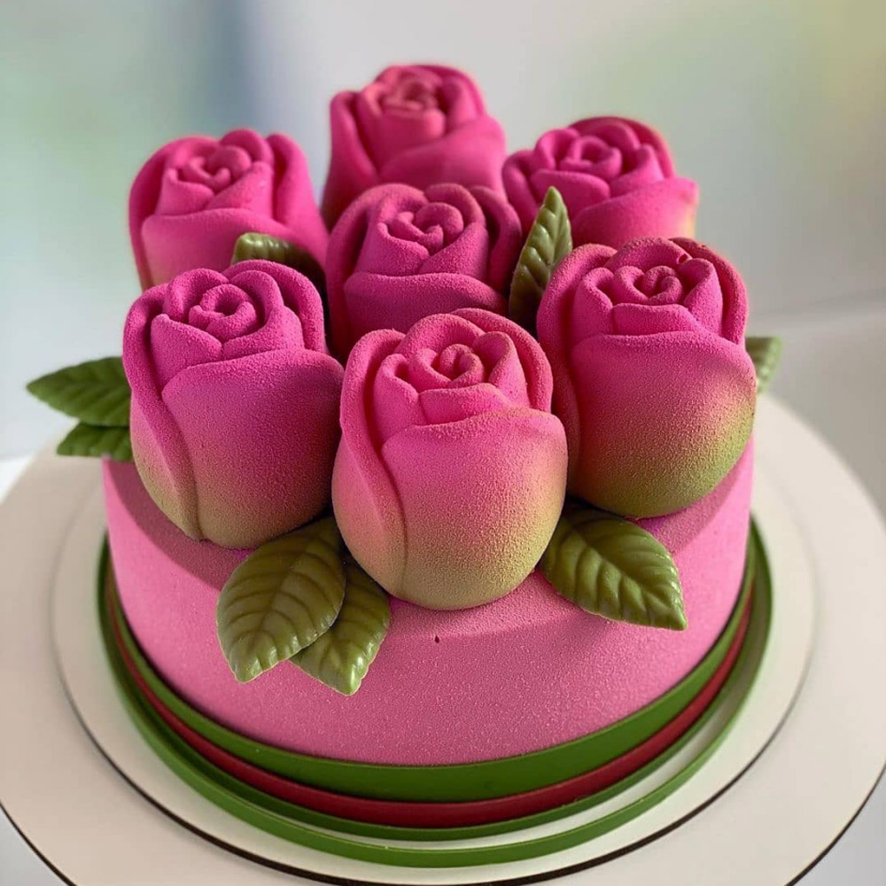 Valentine's Day 15-Cell Rose B - Baking Kitchen Design reseña y precio