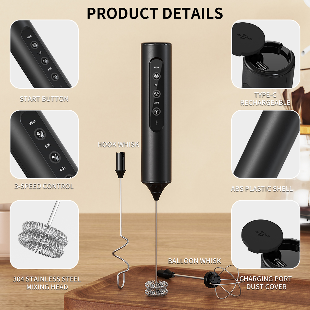 3 in 1 Electric Handheld Milk  - Miniature Baking Kitchen reseña y precio