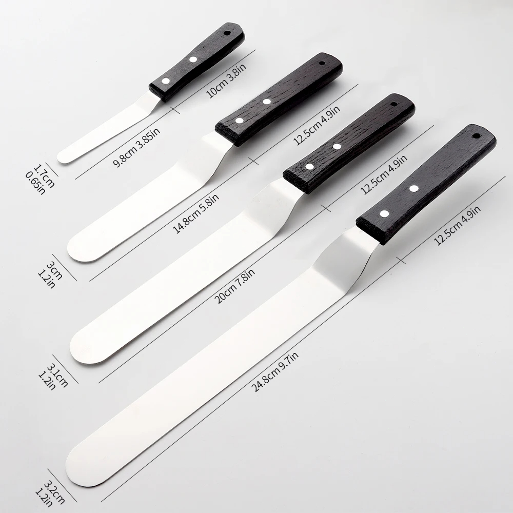 4PCS Straight&Offset Cake Icin - Offset Spatula Set reseña y precio
