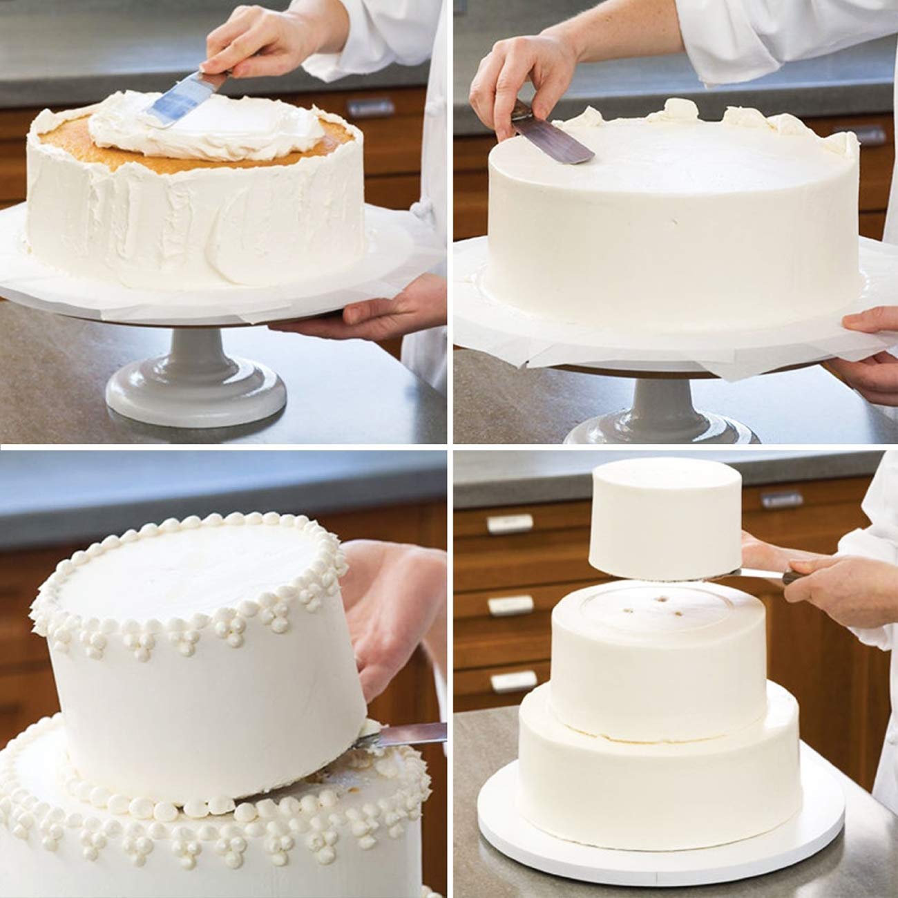 4PCS Straight&Offset Cake Icin - Offset Spatula Set reseña y precio