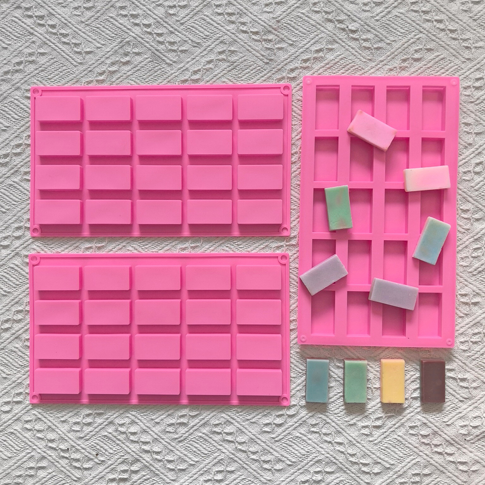 1pc 20 cavity rectangular sili - Silicone Cake Mold reseña y precio