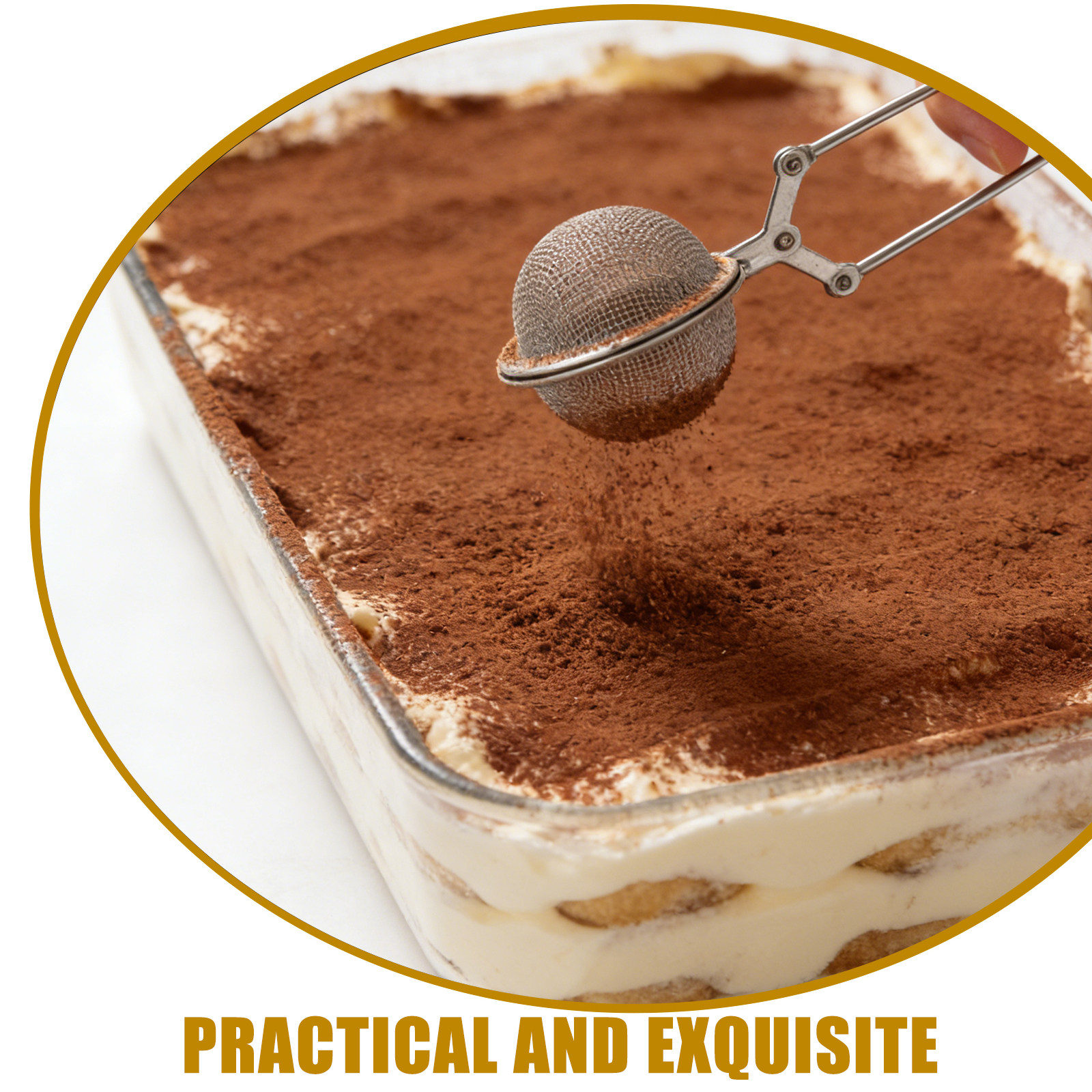 2Pcs Stainless Steel Flour Sie - Kitchen Baker reseña y precio