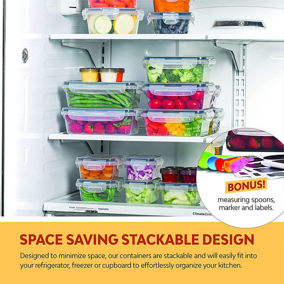 24Pcs/set Food Storage Box Set - Kitchen Baking Tray Organizer reseña y precio