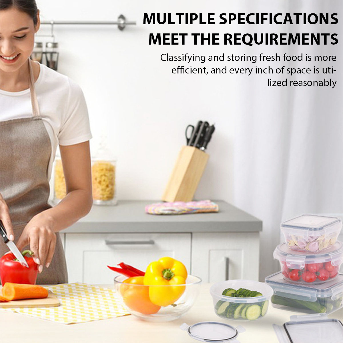 24Pcs/set Food Storage Box Set - Kitchen Baking Tray Organizer reseña y precio