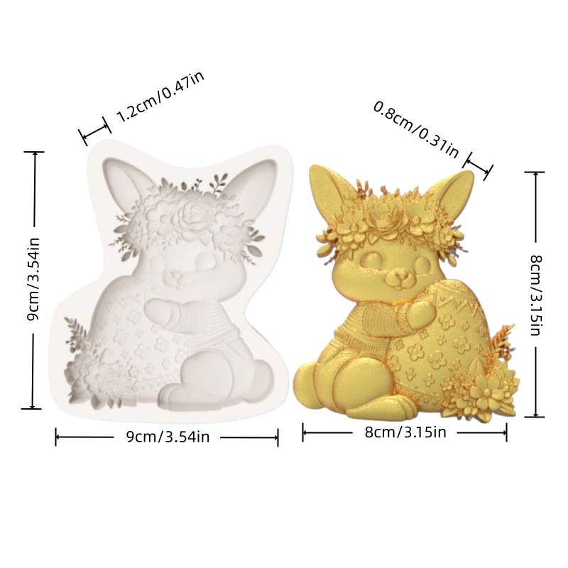 Easter Wreath Bunny Silicone B - Silicone Cake Mold reseña y precio
