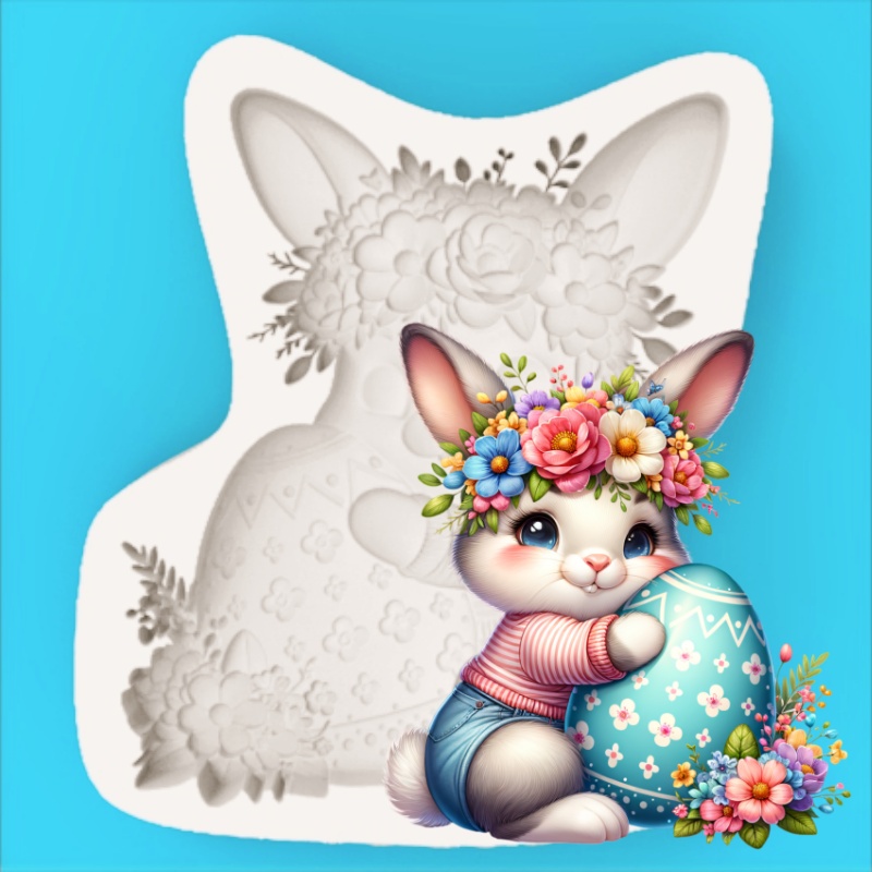 Easter Wreath Bunny Silicone B - Silicone Cake Mold reseña y precio
