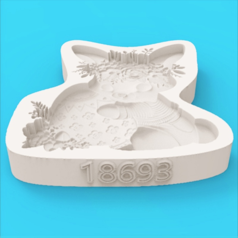 Easter Wreath Bunny Silicone B - Silicone Cake Mold reseña y precio
