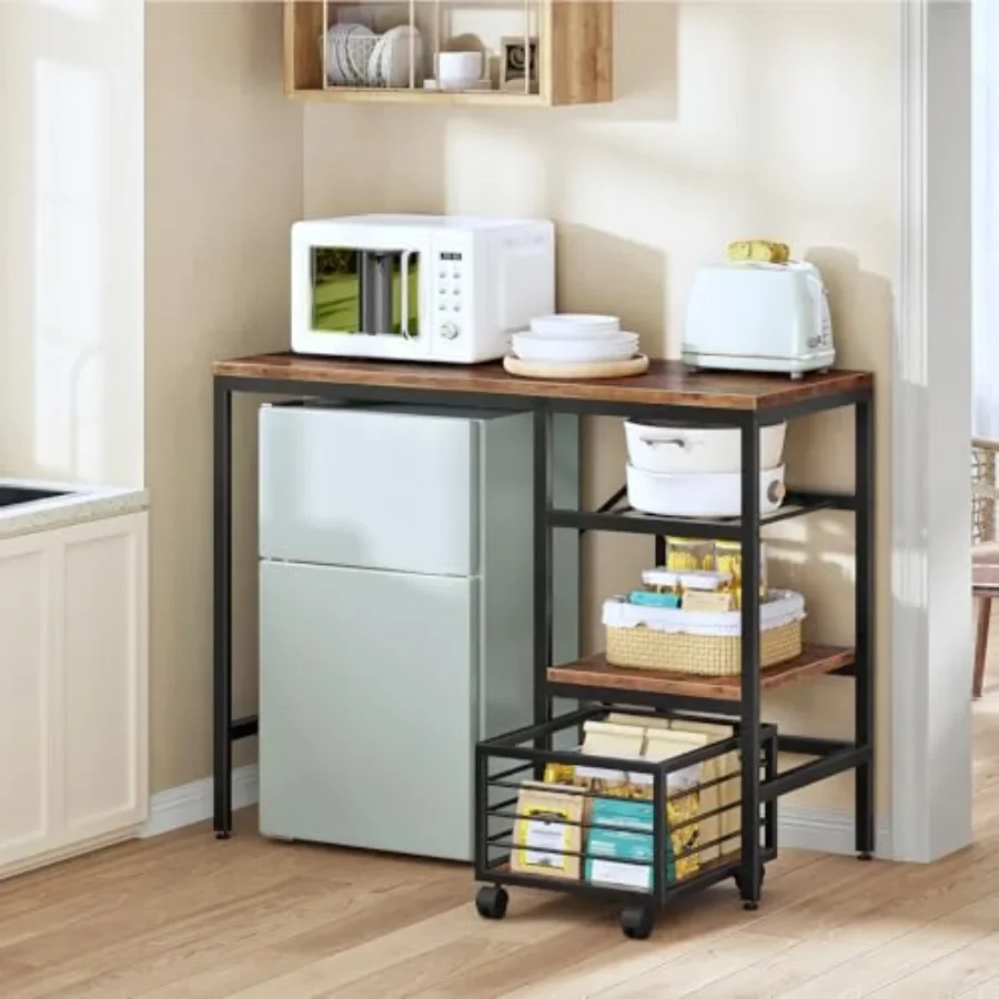 Mini Fridge Stand for Kitchen  - Kitchen Baker reseña y precio